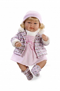 Интерактивная кукла из серии Elegance в теплой курточке, с соской, смеется, 45 см. (Arias, Т59788)